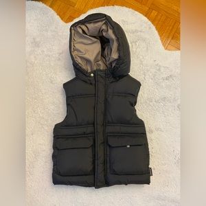 Zara kids puffer vest with hood